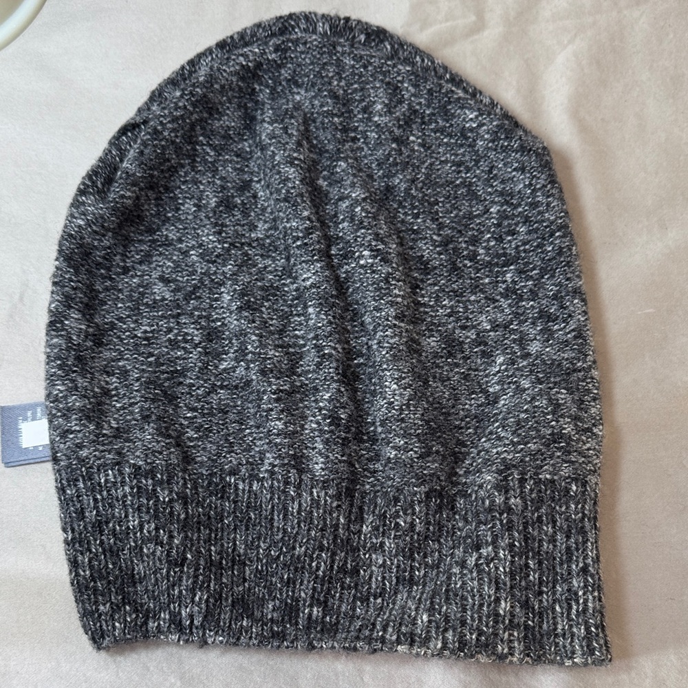 Aerie Gray Textured Knit Hat. - Picture 9 of 9